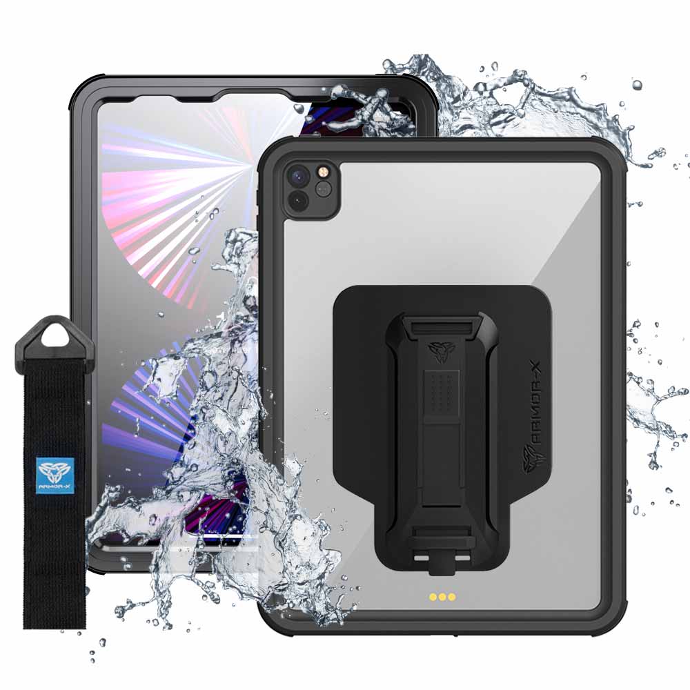 iPad Pro 11 3rd Gen (2021) MX Waterproof Case Clear/Black