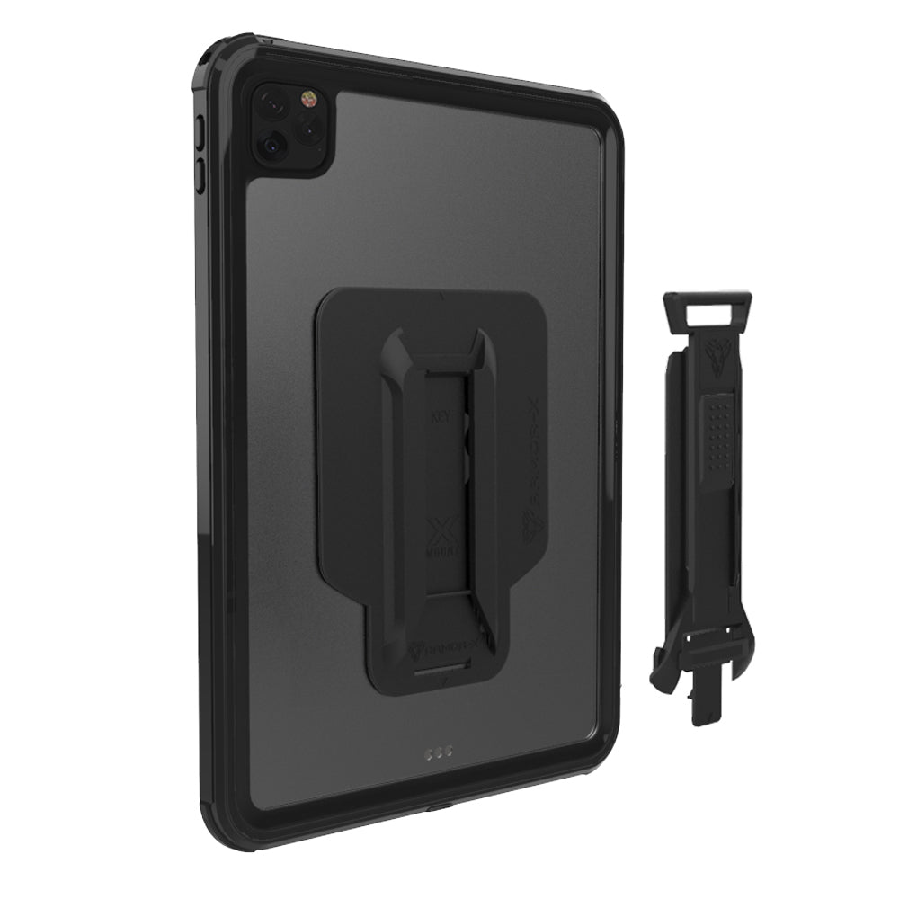 iPad Pro 12.9 5th Gen (2021) MX Waterproof Case Clear/Black