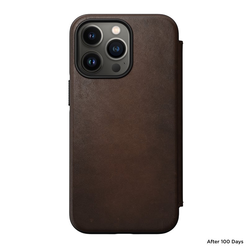 iPhone 13 Pro Modern Folio Horween Leather MagSafe Rustic Brown