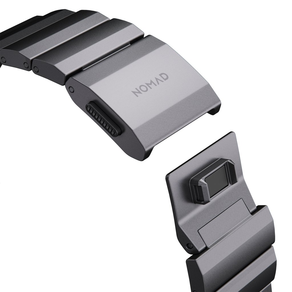Nomad Aluminum Band Space 42/44/45/49 Gray Apple Watch mm