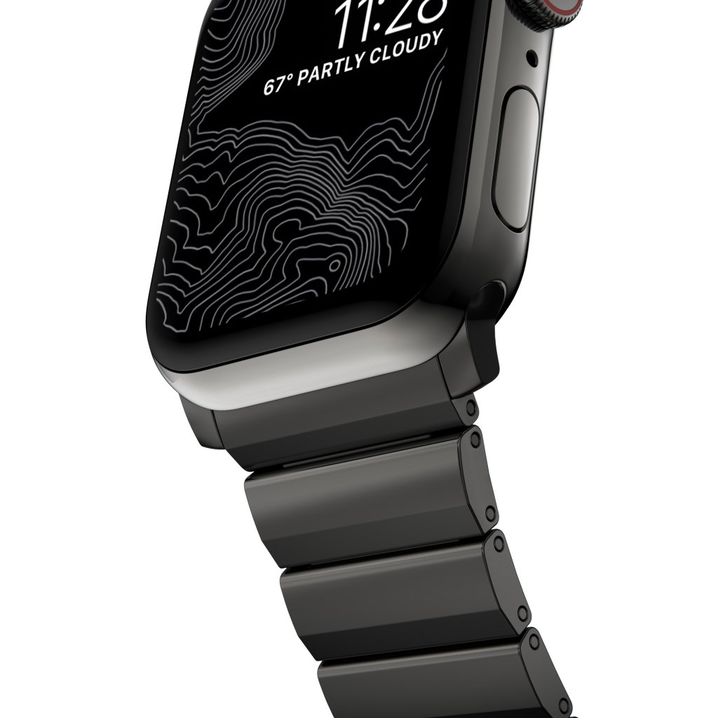 Steel Band Apple Watch SE 44mm Graphite