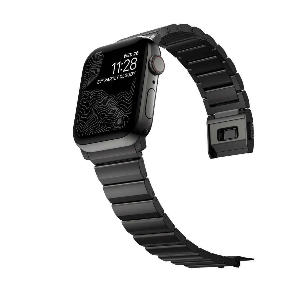 Steel Band Apple Watch SE 44mm Graphite