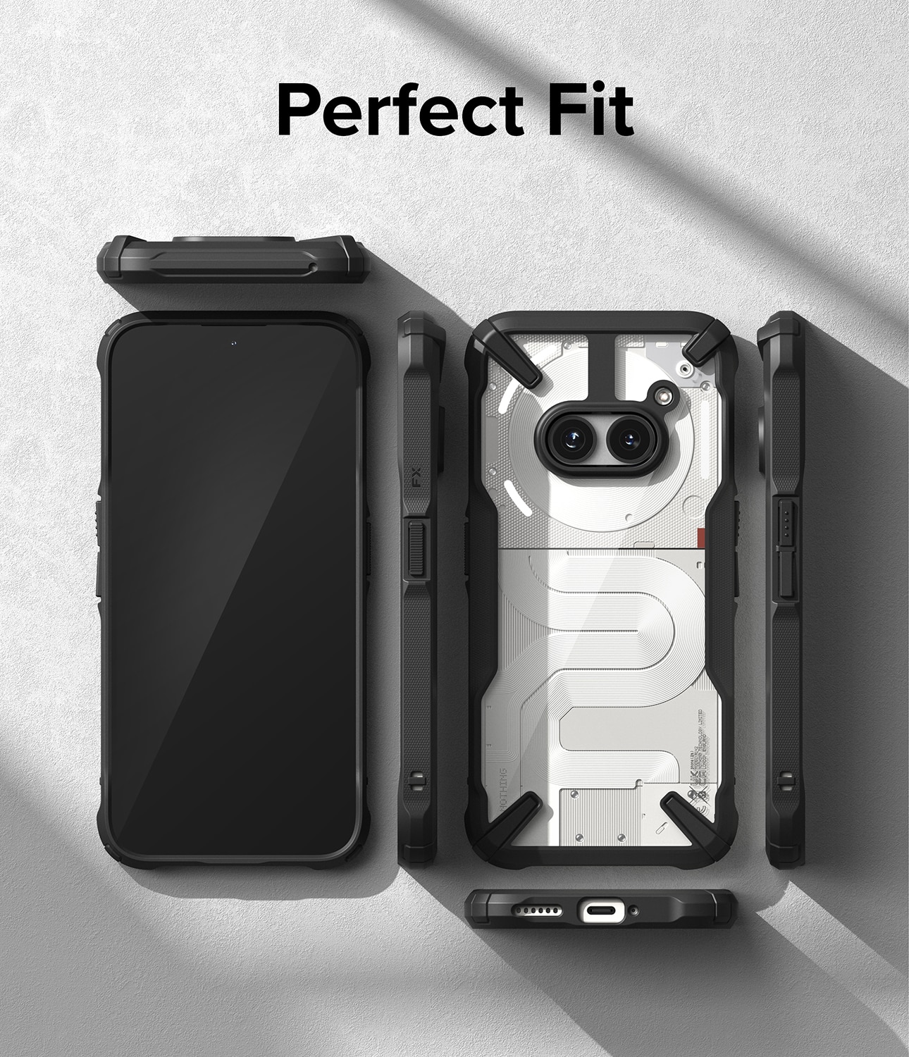 Nothing Phone 2a Fusion X Case Black
