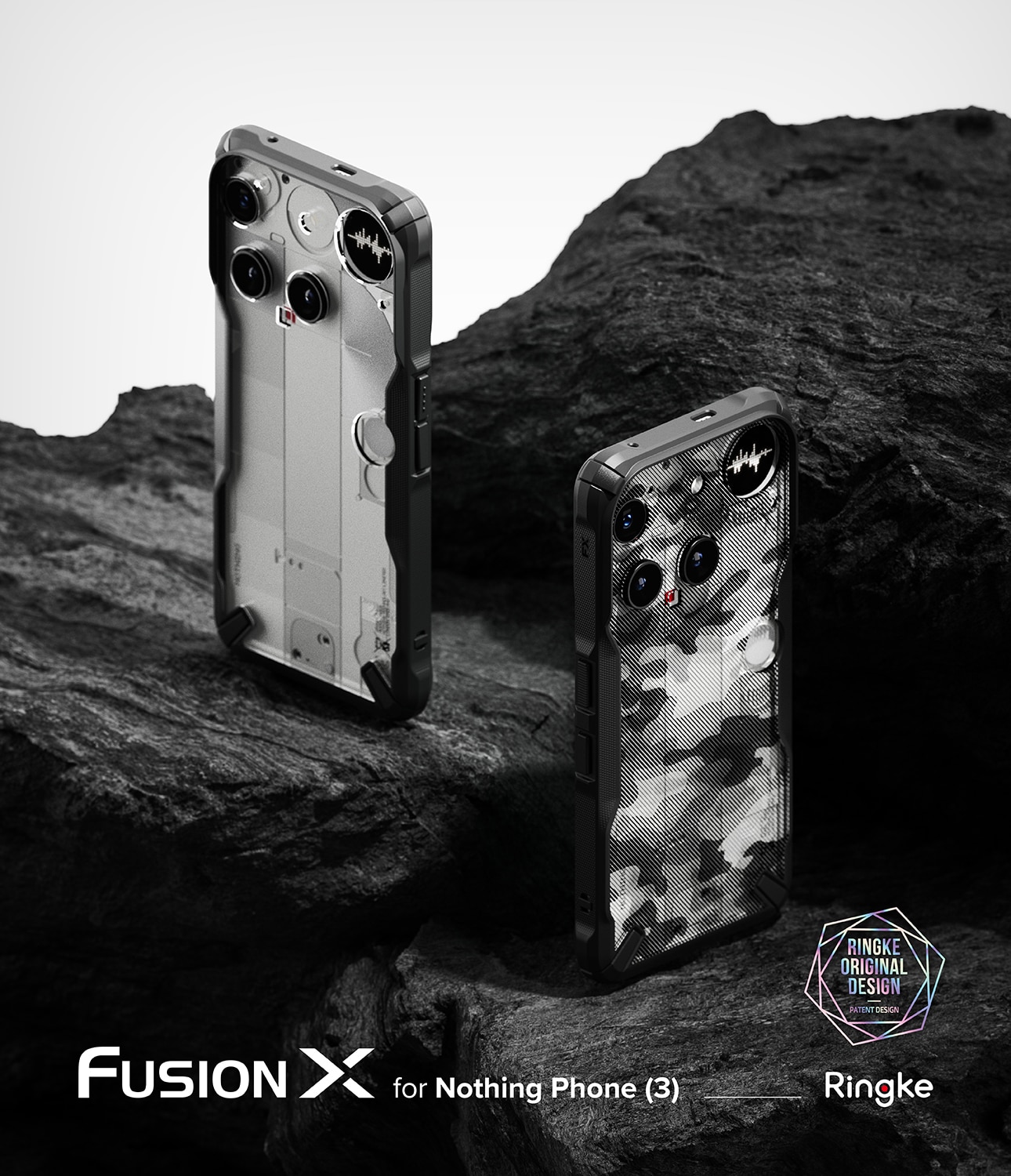 Nothing Phone 3 Fusion X Case Black