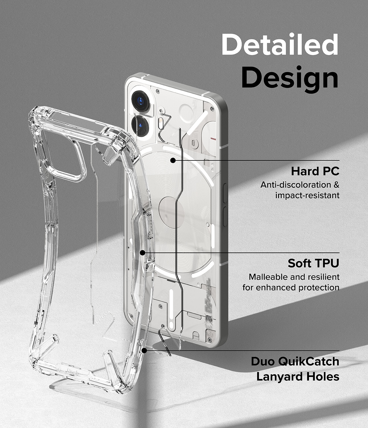 Nothing Phone 2 Fusion X Case Clear