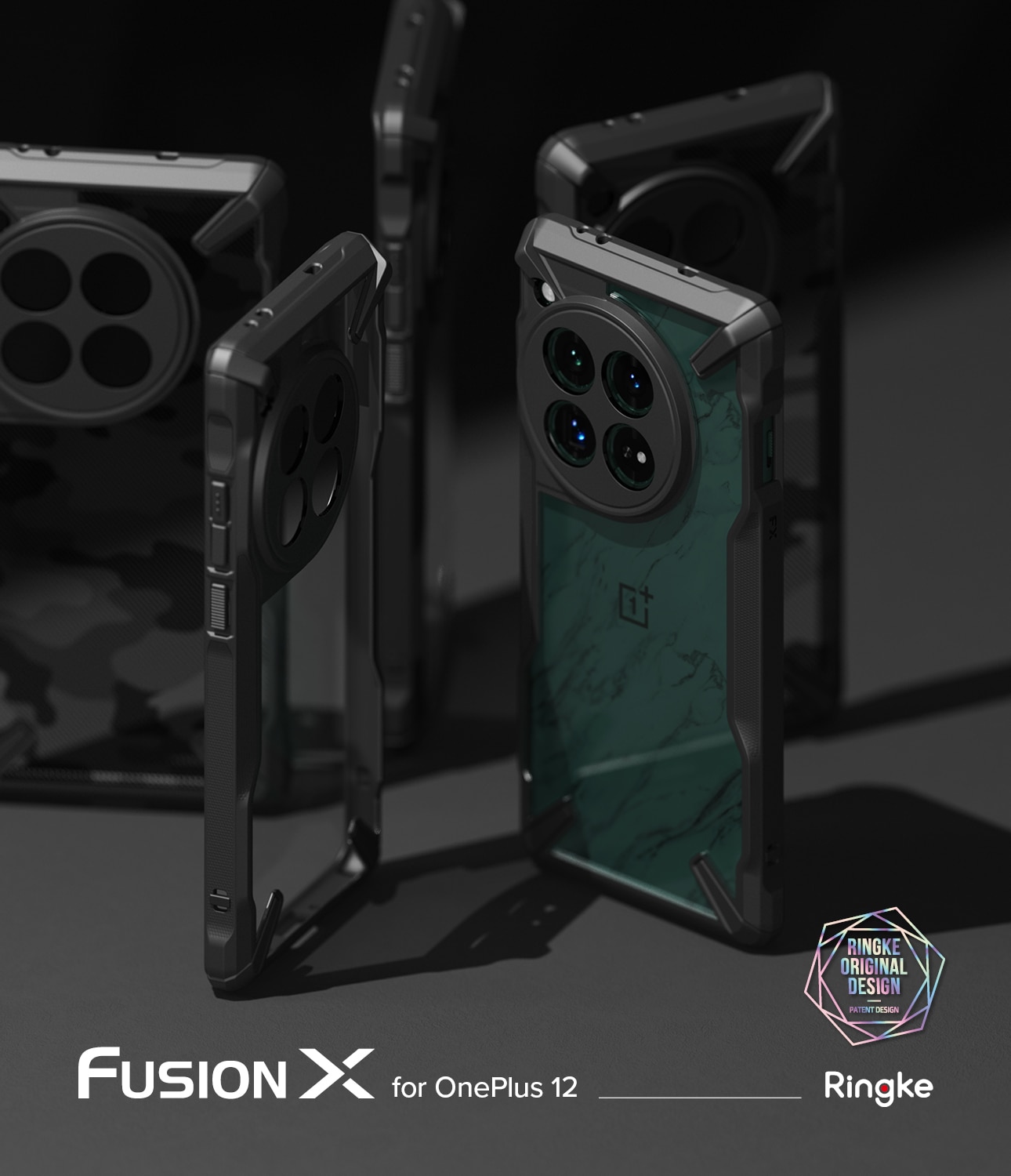 OnePlus 12 Fusion X Case Camo Black