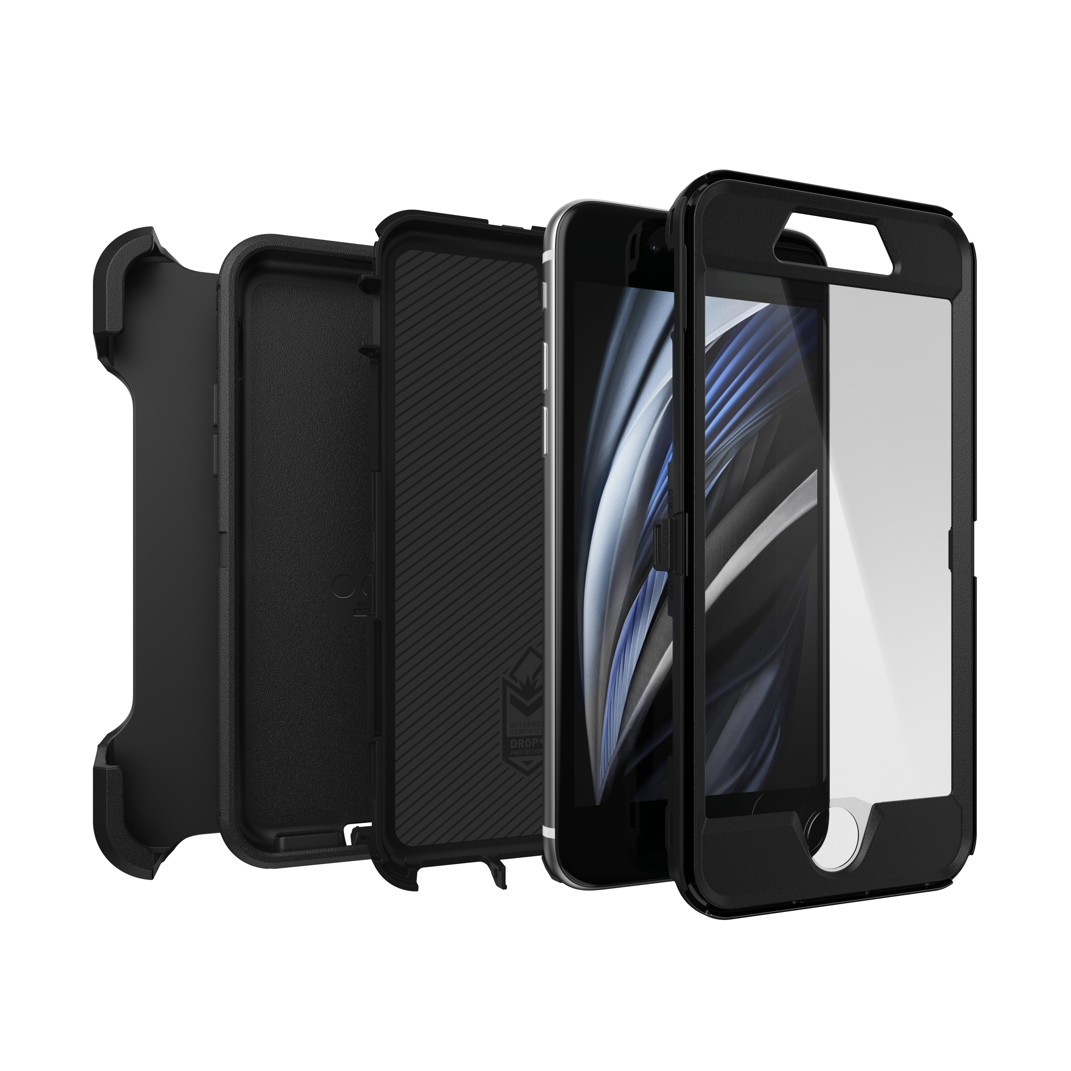 iPhone 8 Defender Case Black