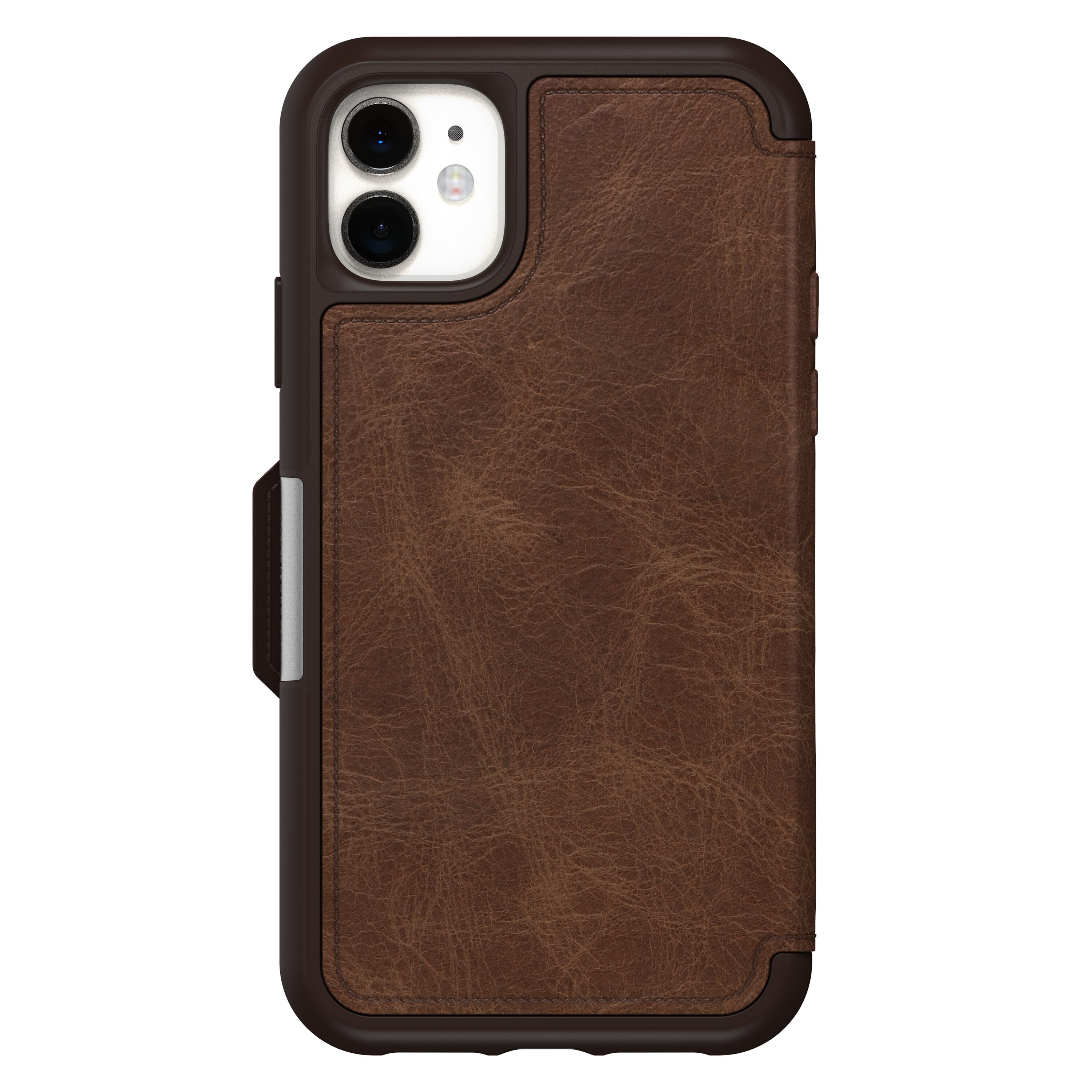 iPhone 11 Strada Wallet Case Brown