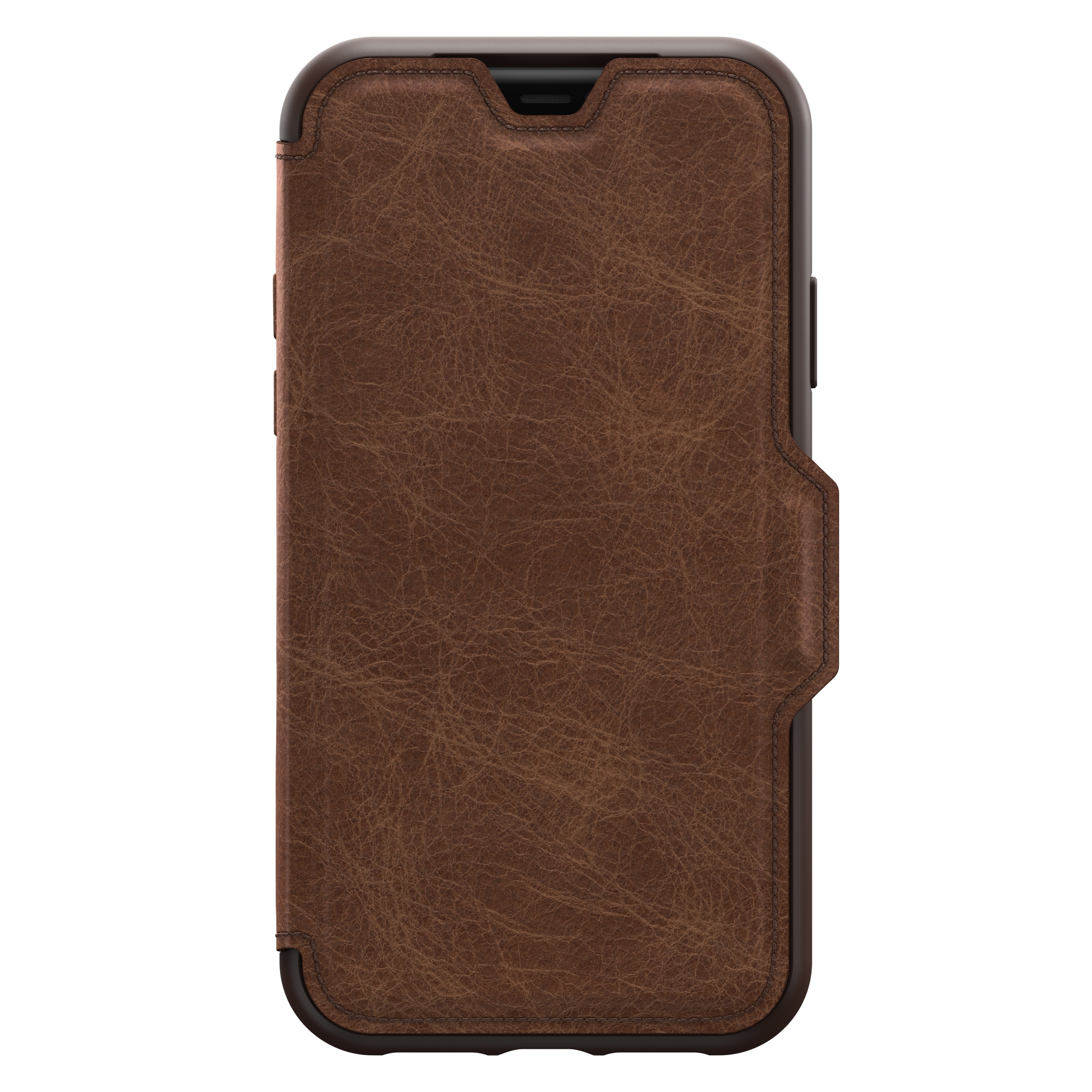 iPhone 11 Strada Wallet Case Brown