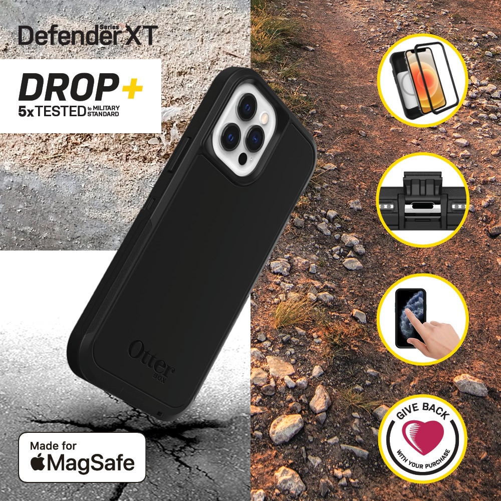 iPhone 12/12 Pro Defender XT MagSafe Case Black