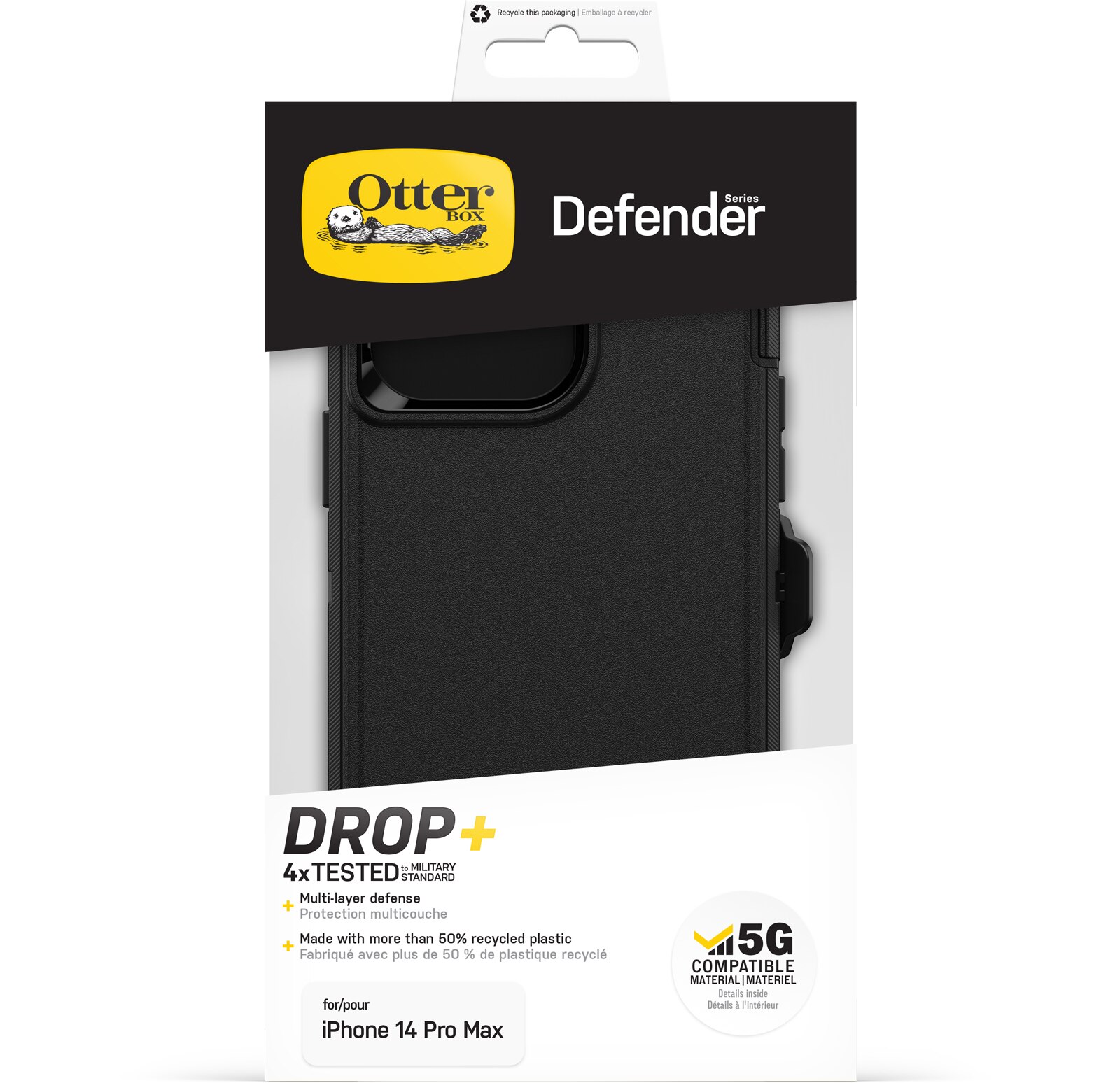 iPhone 14 Pro Max Defender Case Black