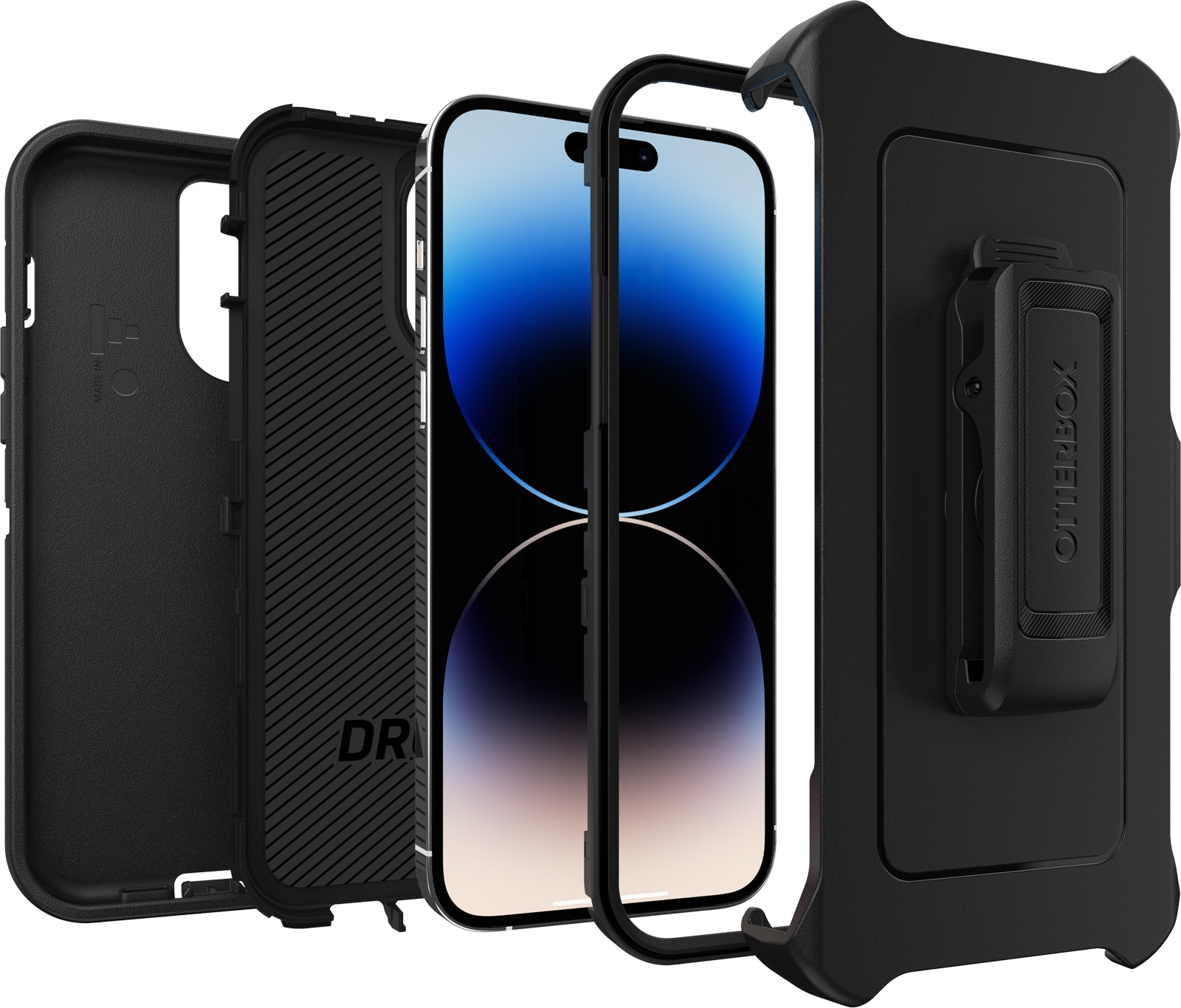 iPhone 14 Pro Max Defender Case Black
