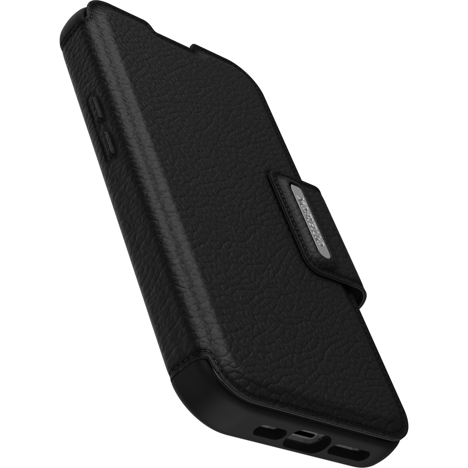 iPhone 14 Pro Strada Wallet Case Black
