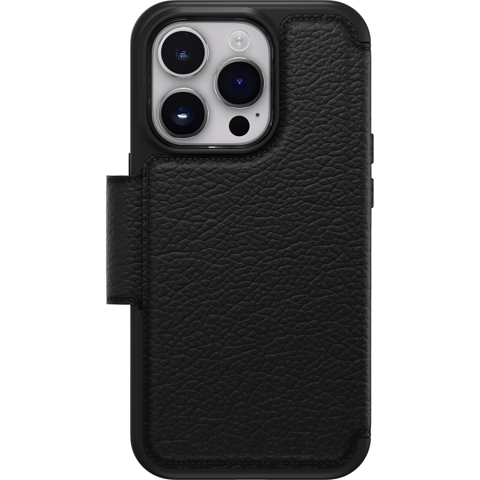 iPhone 14 Pro Strada Wallet Case Black