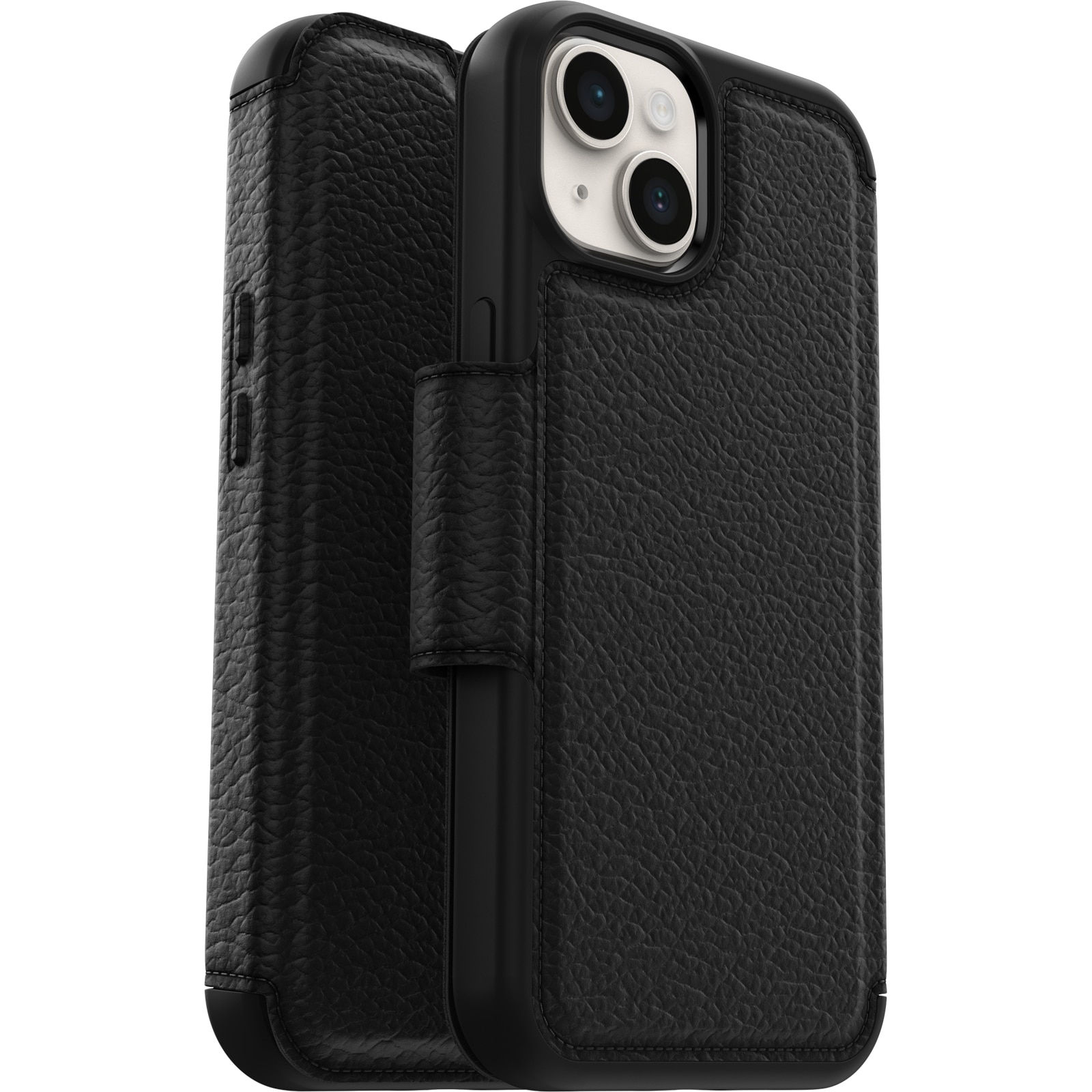 iPhone 14 Strada Wallet Case Black