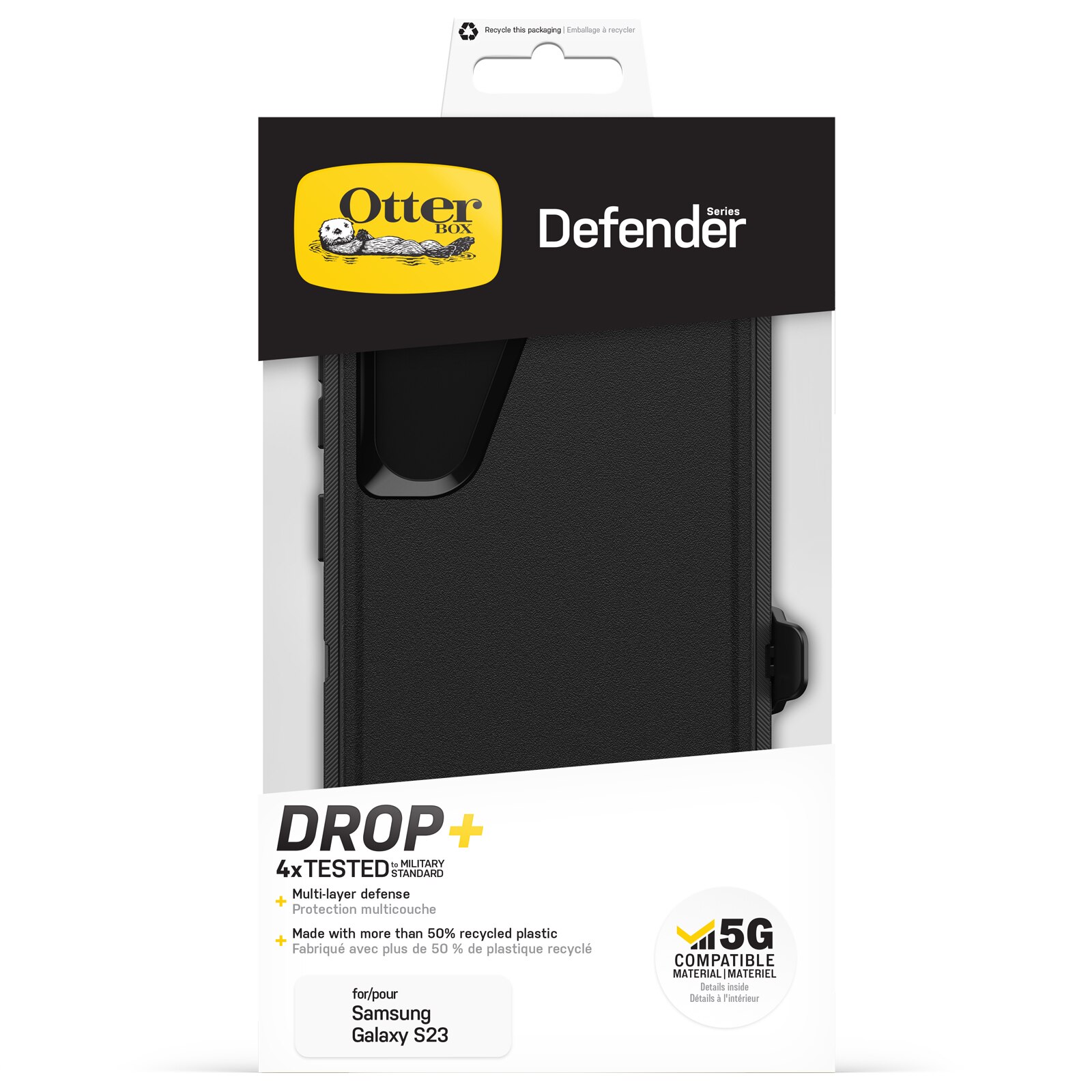 Samsung Galaxy S23 Defender Case Black
