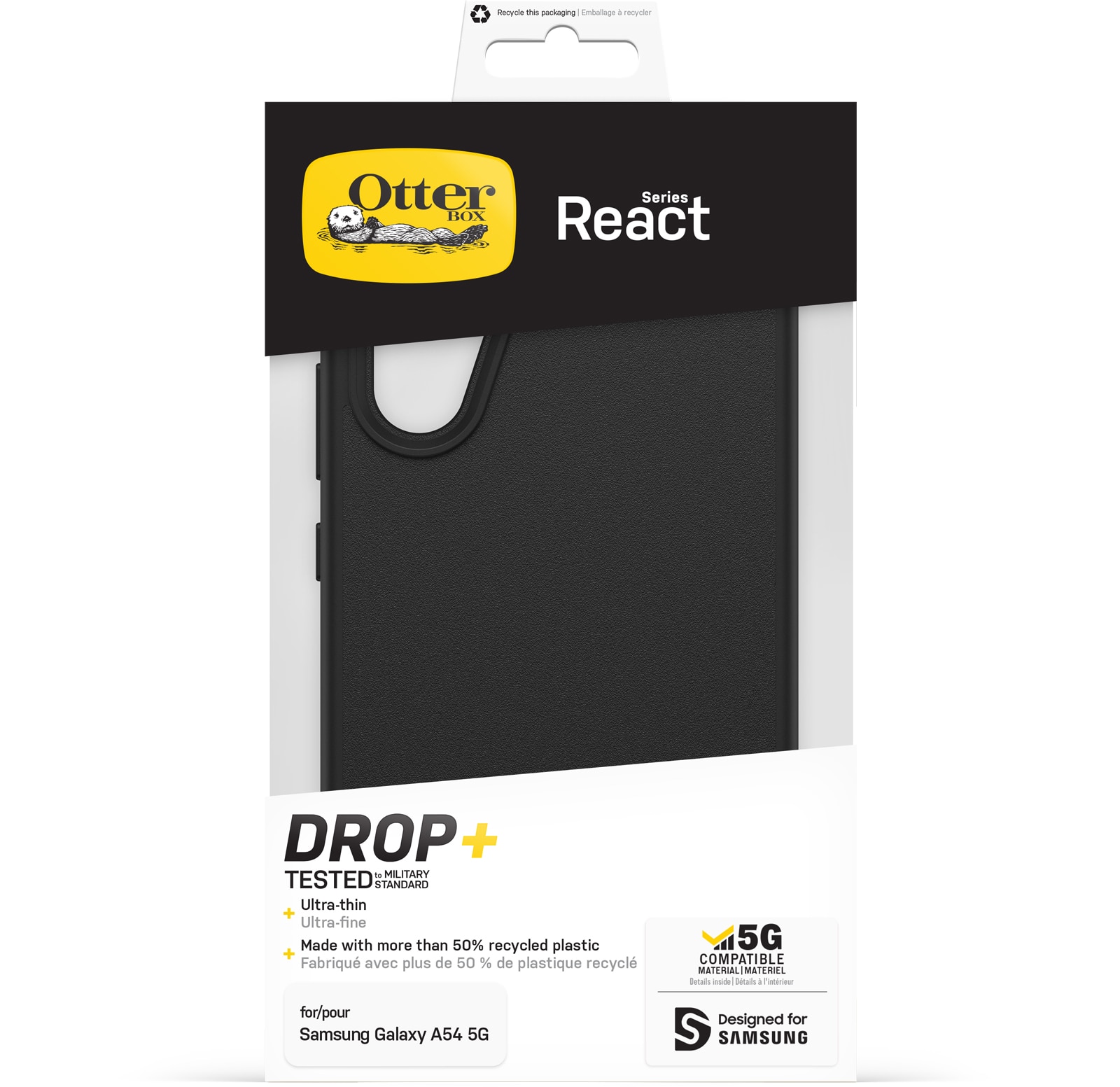 Samsung Galaxy A54 React Case Black