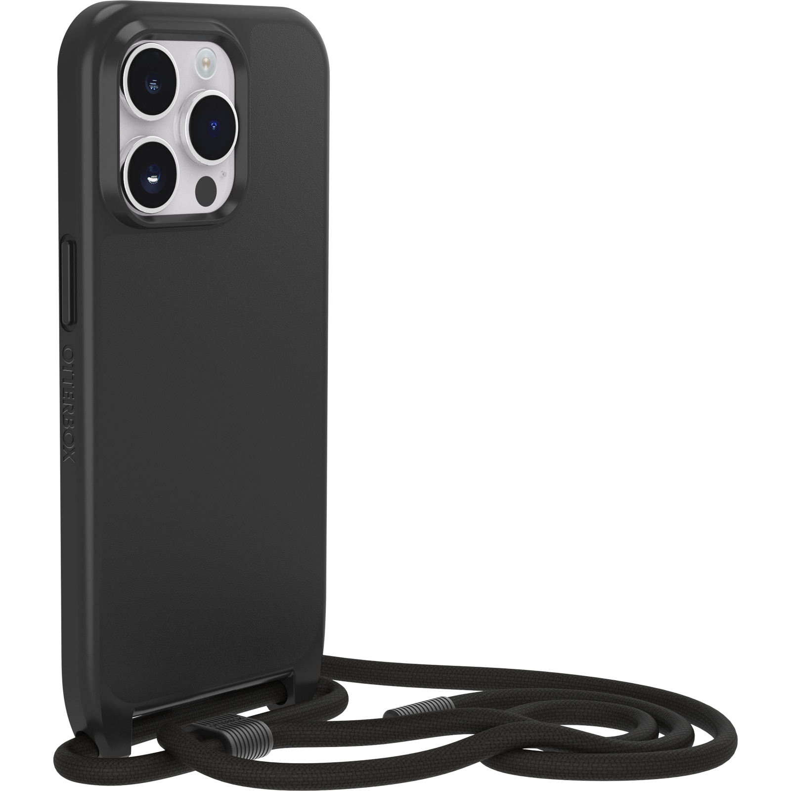 iPhone 14 Pro React Necklace MagSafe Case Black