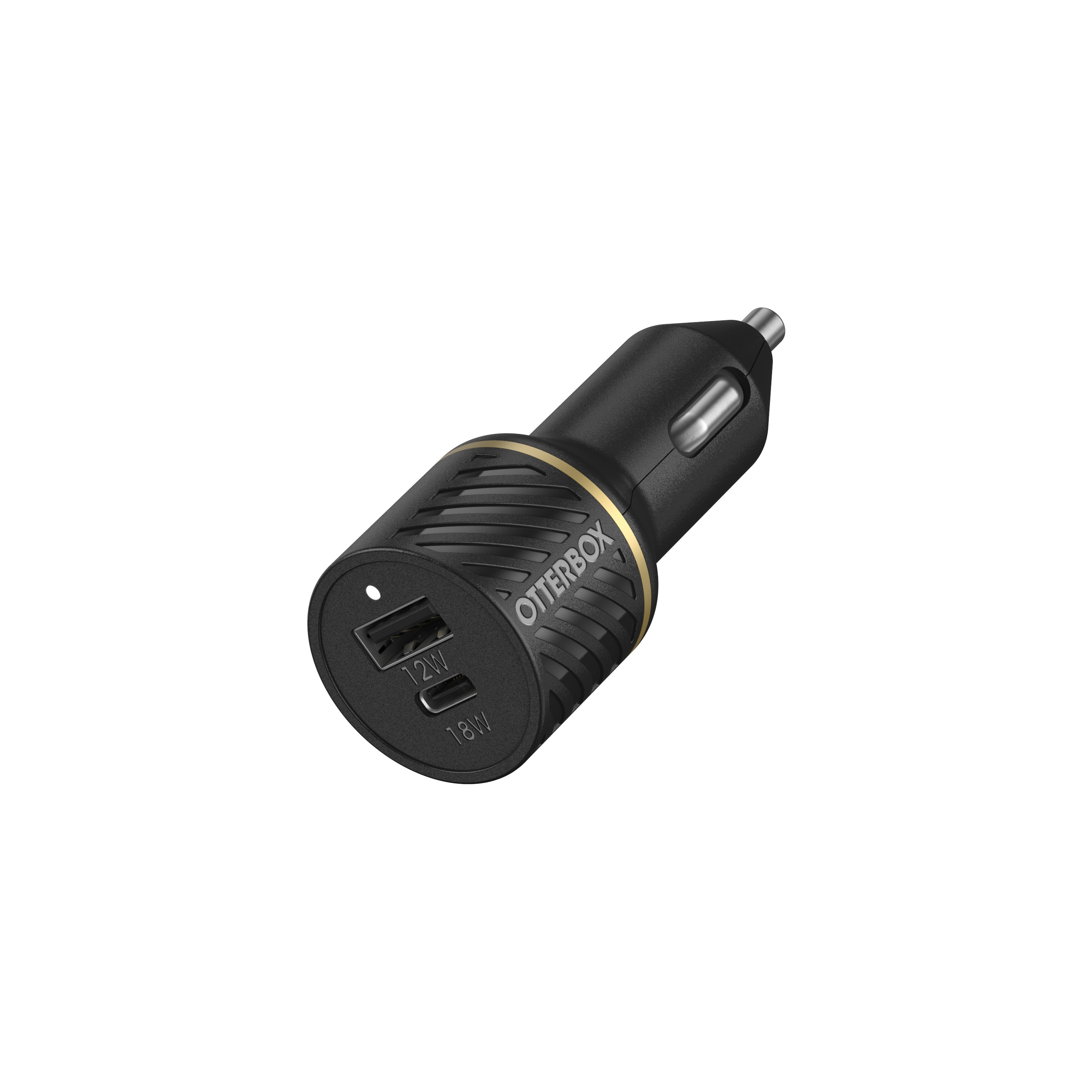 Car Charger 30W USB-C + USB-A 12 - 24 V Black