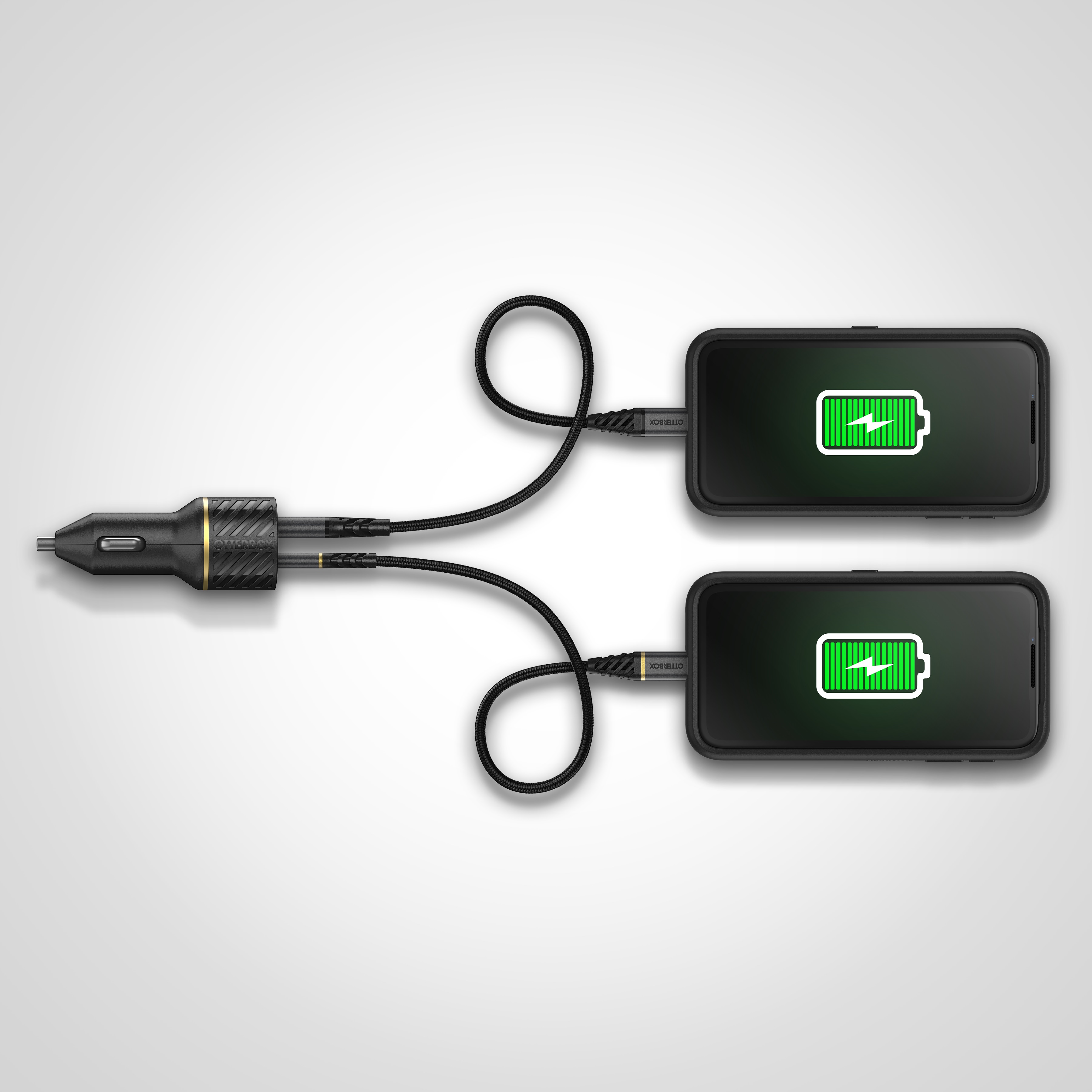 Car Charger 30W USB-C + USB-A 12 - 24 V Black
