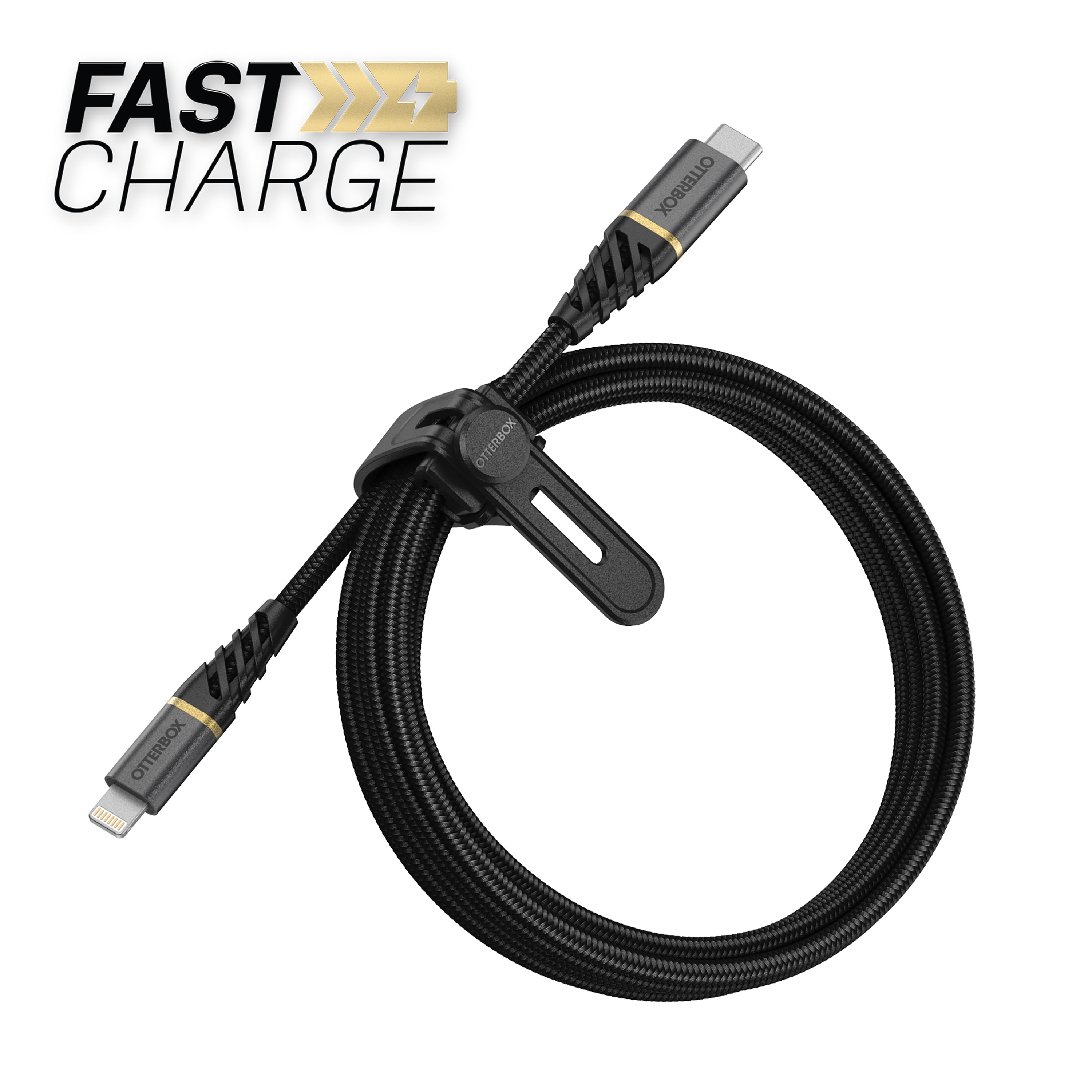 USB-C to Lightning Premium Fast Charge Cable 2m Black