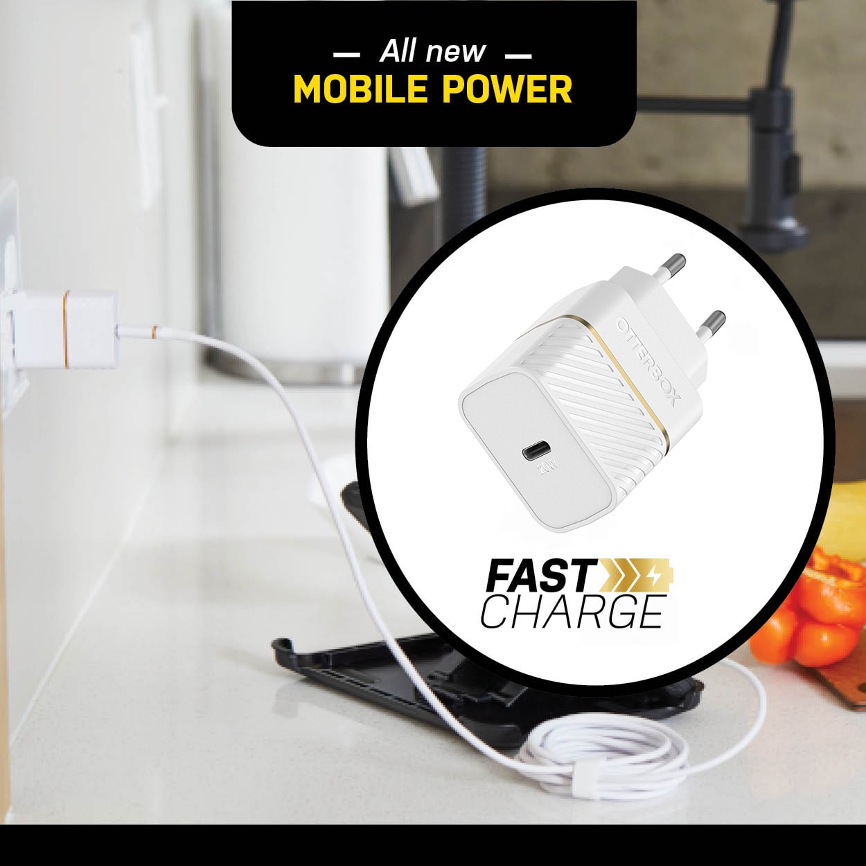 Power Adapter USB-C Power Delivery 20W White