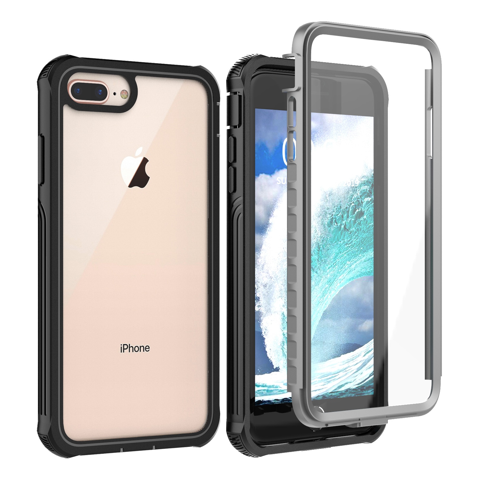 iPhone 7 Plus/8 Plus Premium Full Protection Case Black