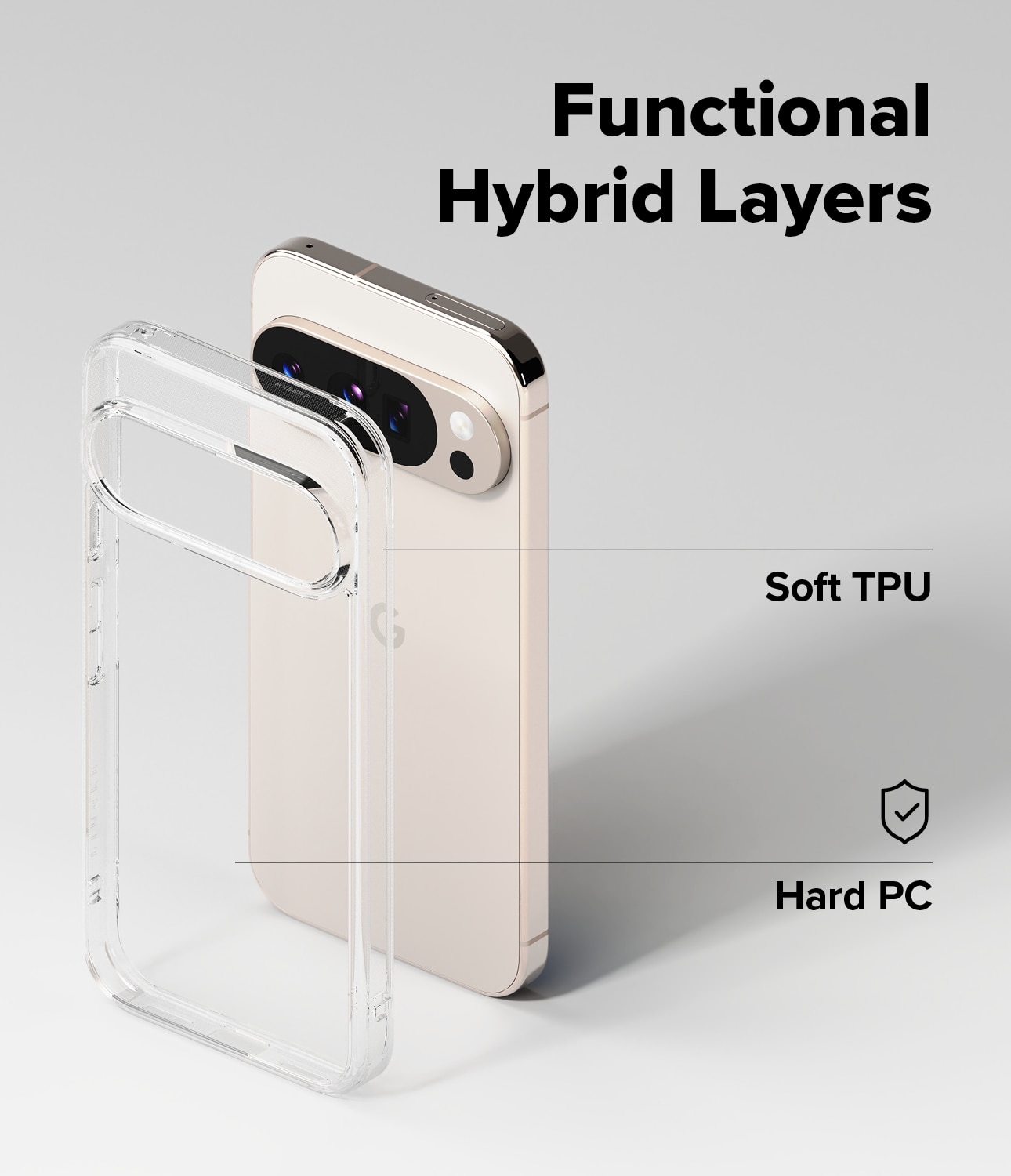 Google Pixel 10 Fusion Case Clear