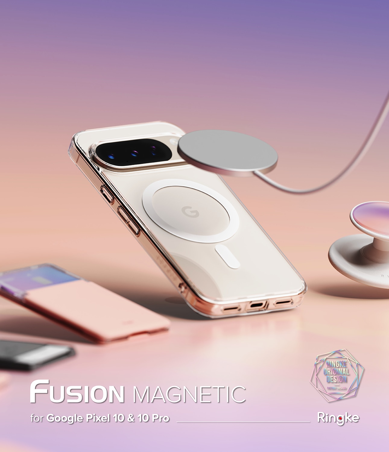 Google Pixel 10 Pro Fusion Magnetic Case Transparent