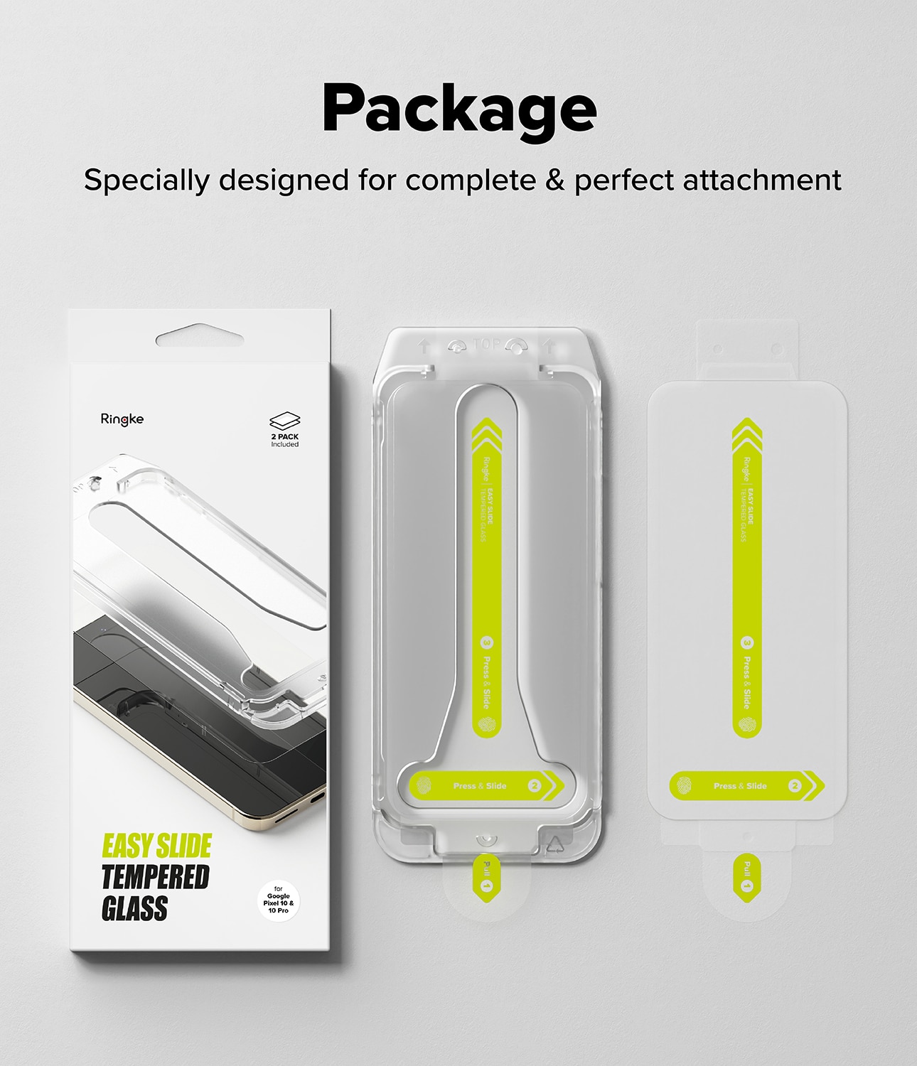 Google Pixel 10 Pro Easy Slide Glass (2-pack)
