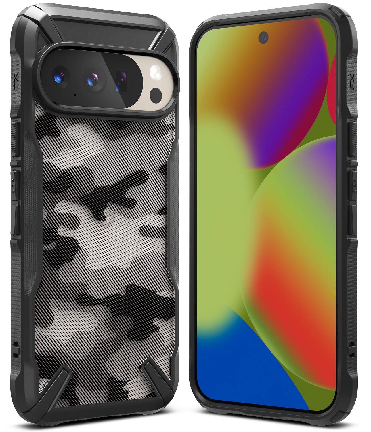 Google Pixel 10 Fusion X Case Camo Black