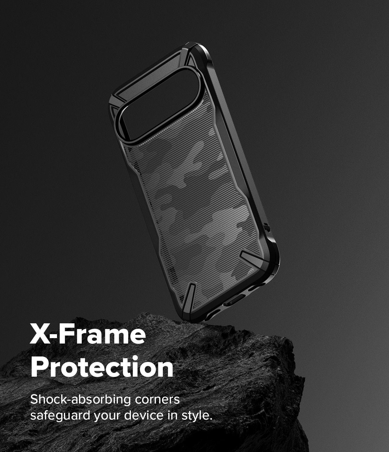 Google Pixel 10 Fusion X Case Camo Black