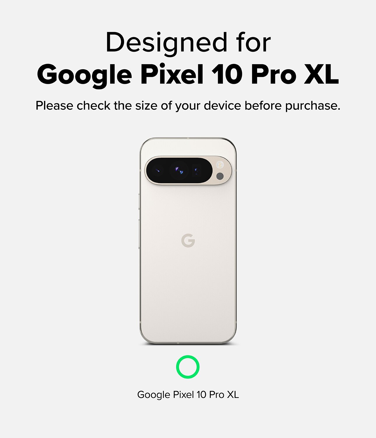 Google Pixel 10 Pro XL Onyx Case Black