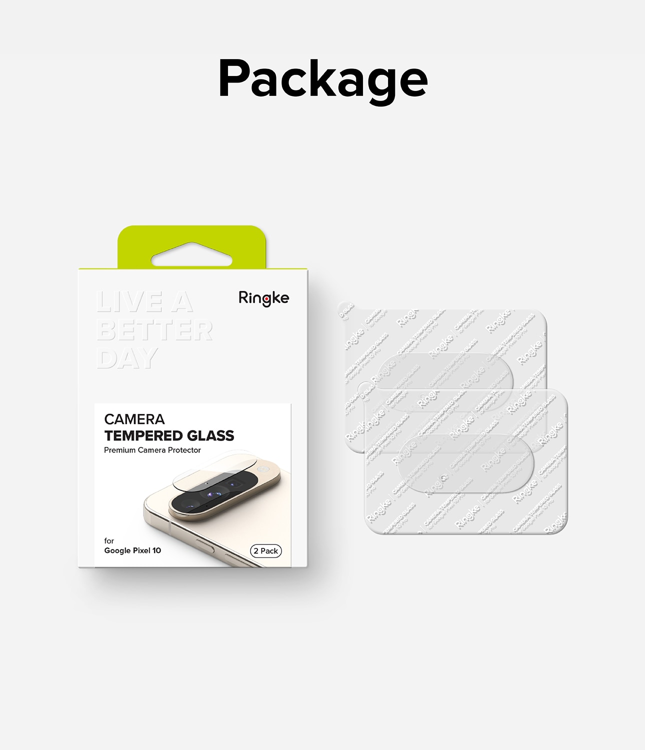 Google Pixel 10 Camera Protector Glass (2-pack)