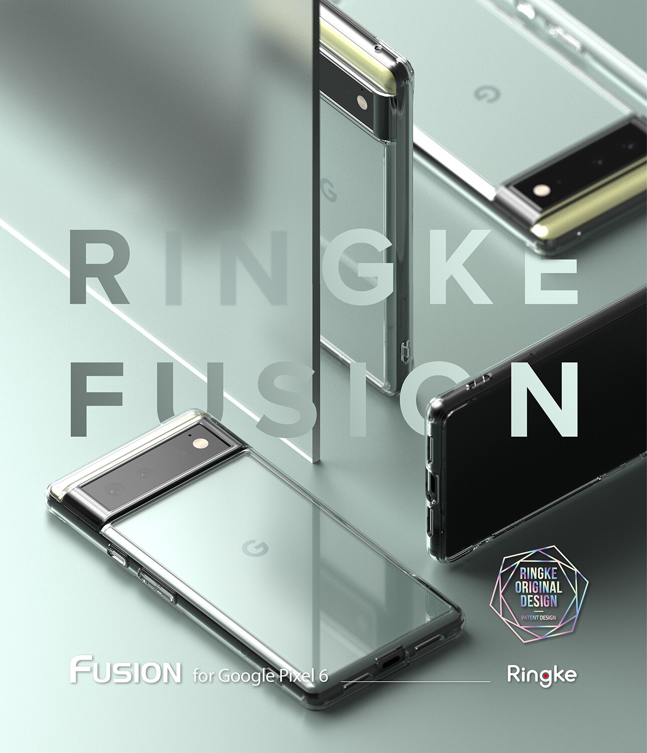 Google Pixel 6 Fusion Case Transparent