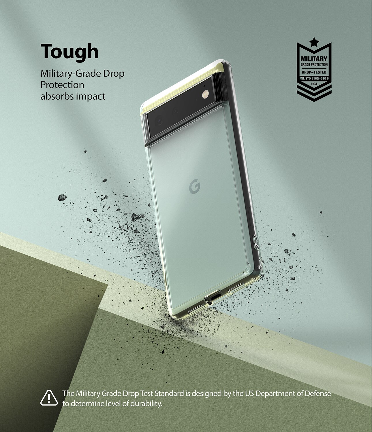 Google Pixel 6 Fusion Case Transparent