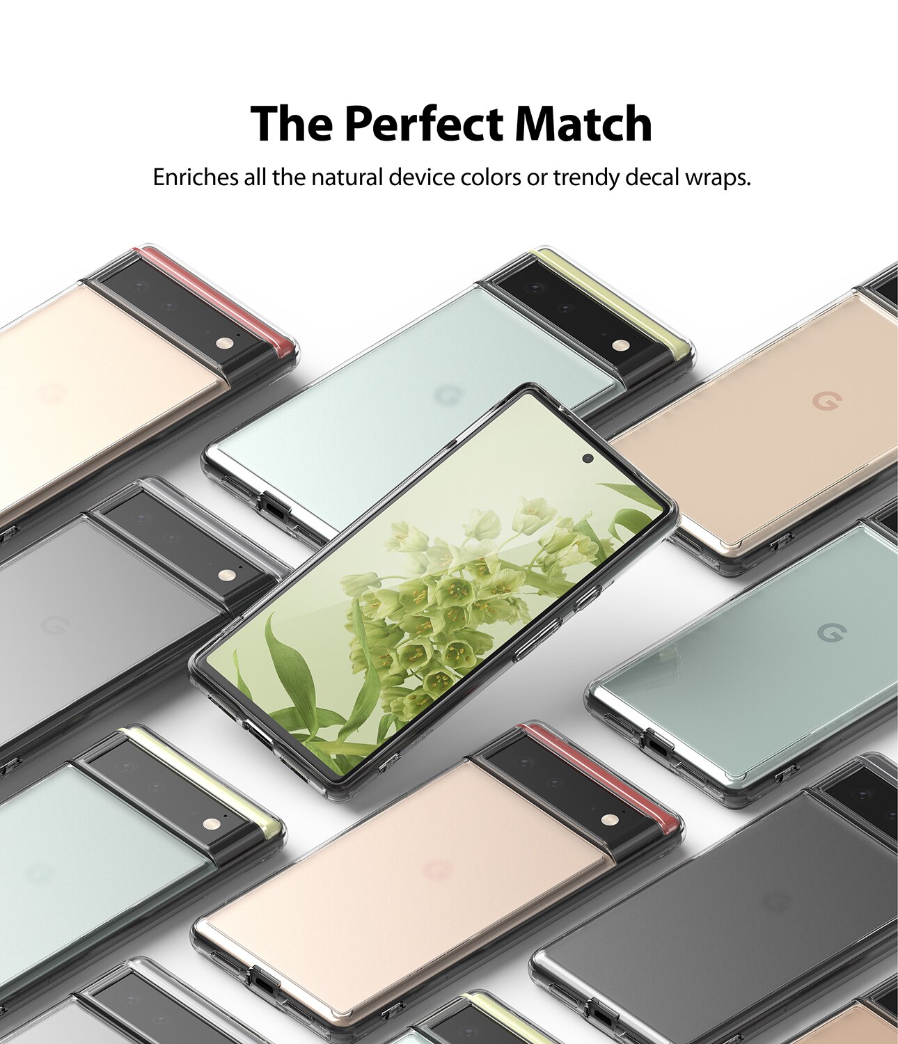 Google Pixel 6 Fusion Case Transparent
