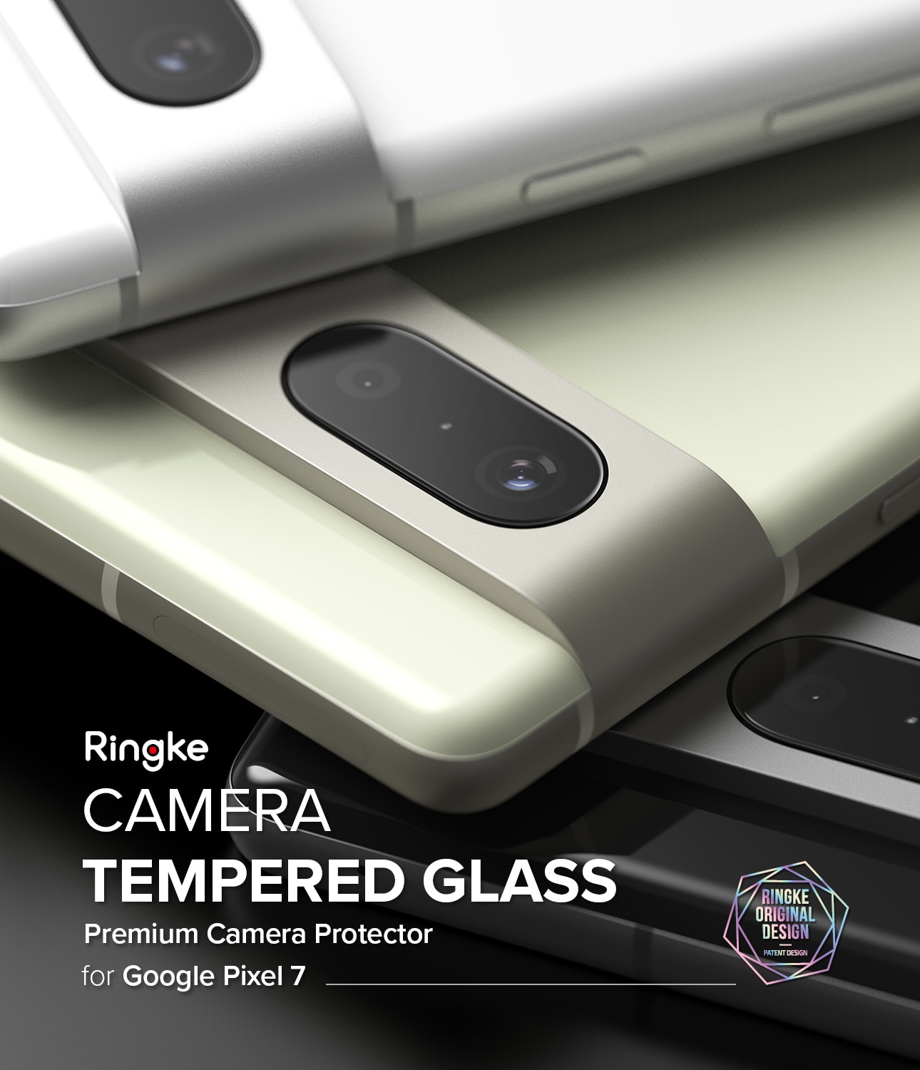 Google Pixel 7 Camera Protector Glass (3-pack) Transparent