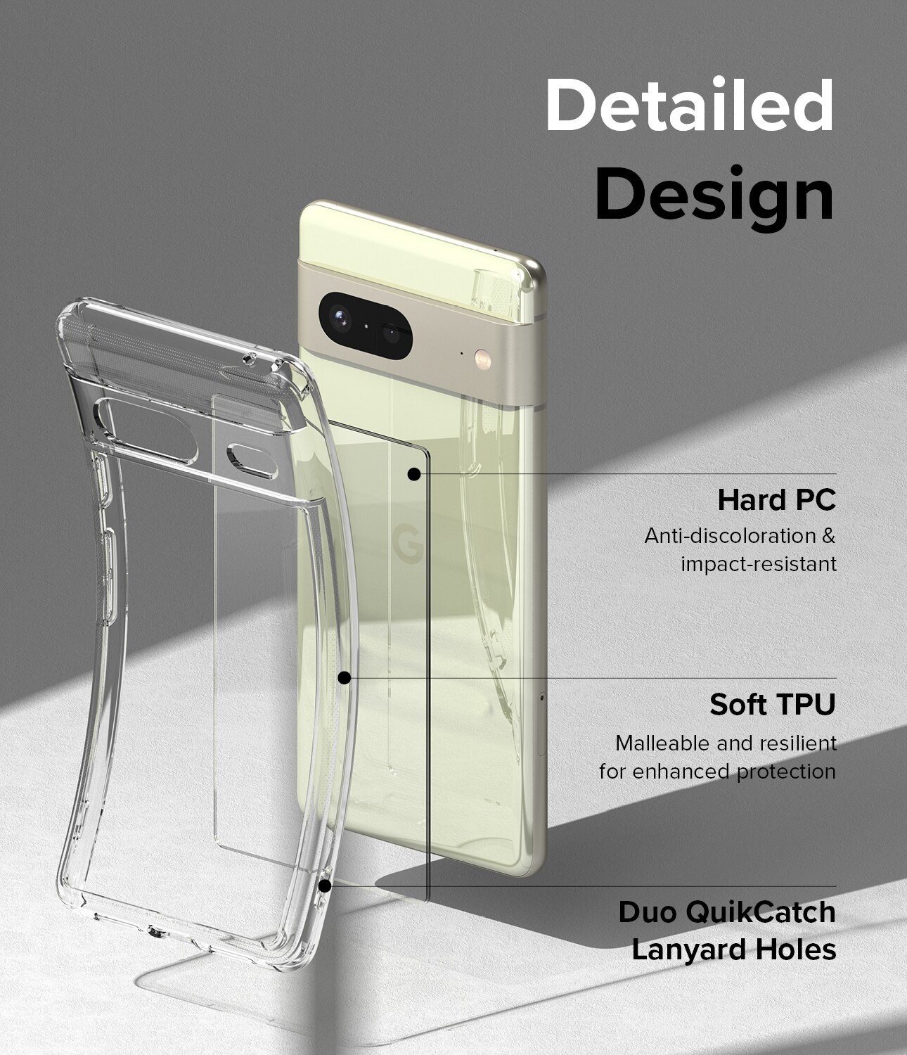 Google Pixel 7 Fusion Case Transparent