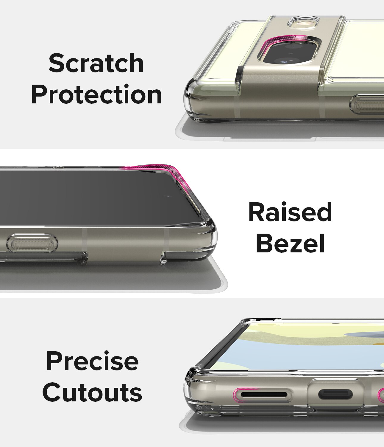 Google Pixel 7 Fusion Case Transparent