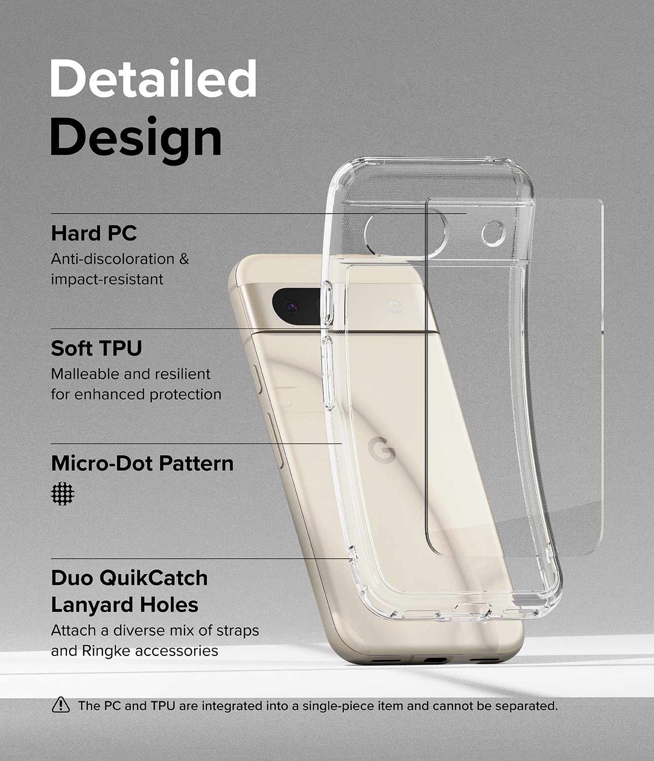 Google Pixel 8a Fusion Case Clear