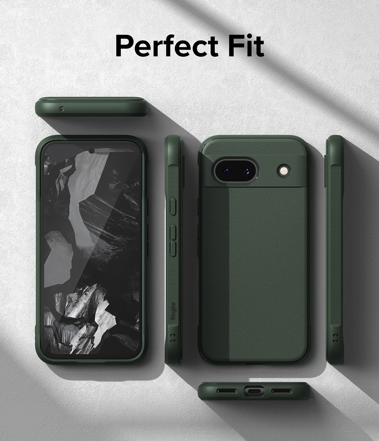 Google Pixel 8a Onyx Case Dark Green