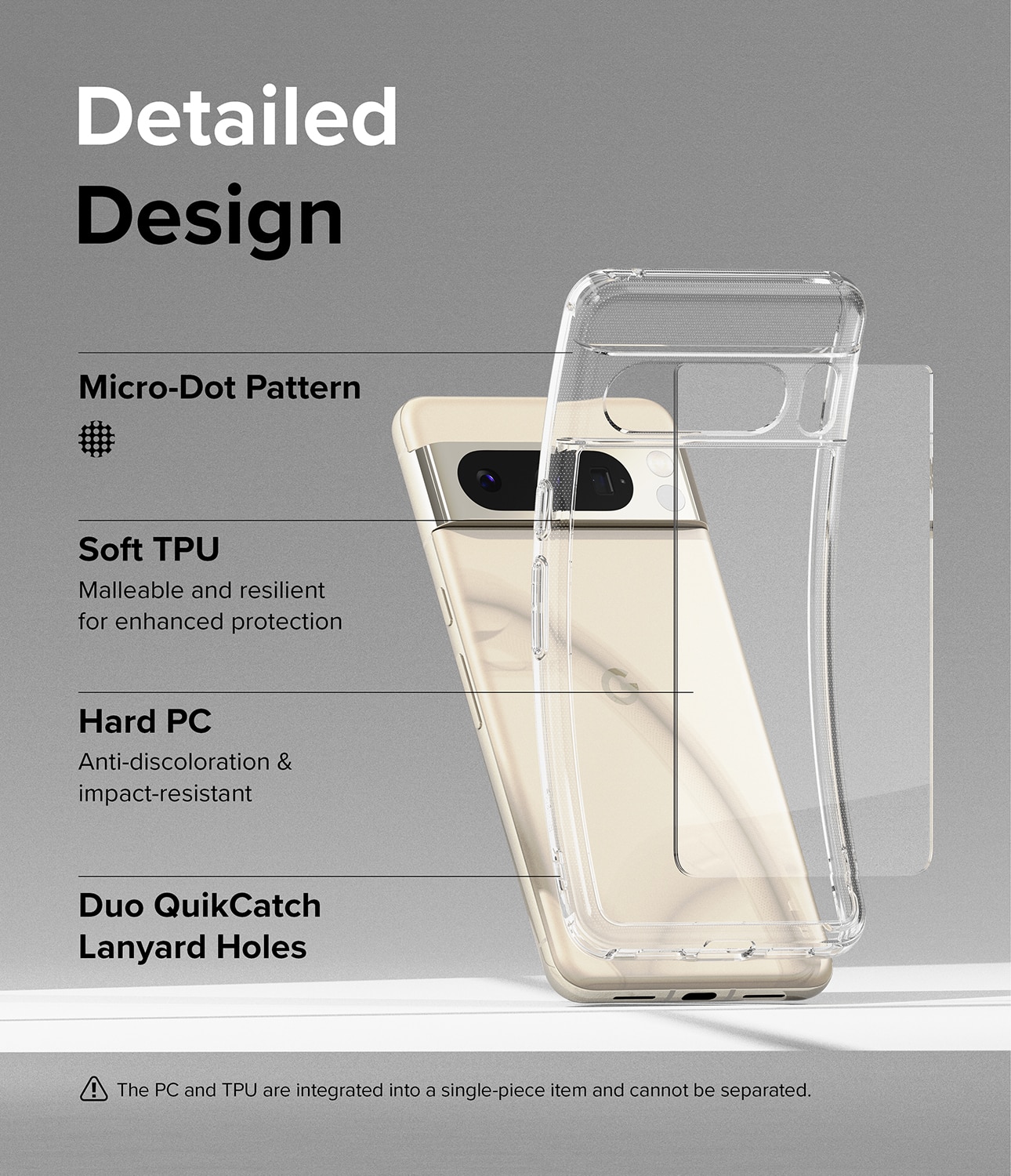 Google Pixel 8 Pro Fusion Case Clear