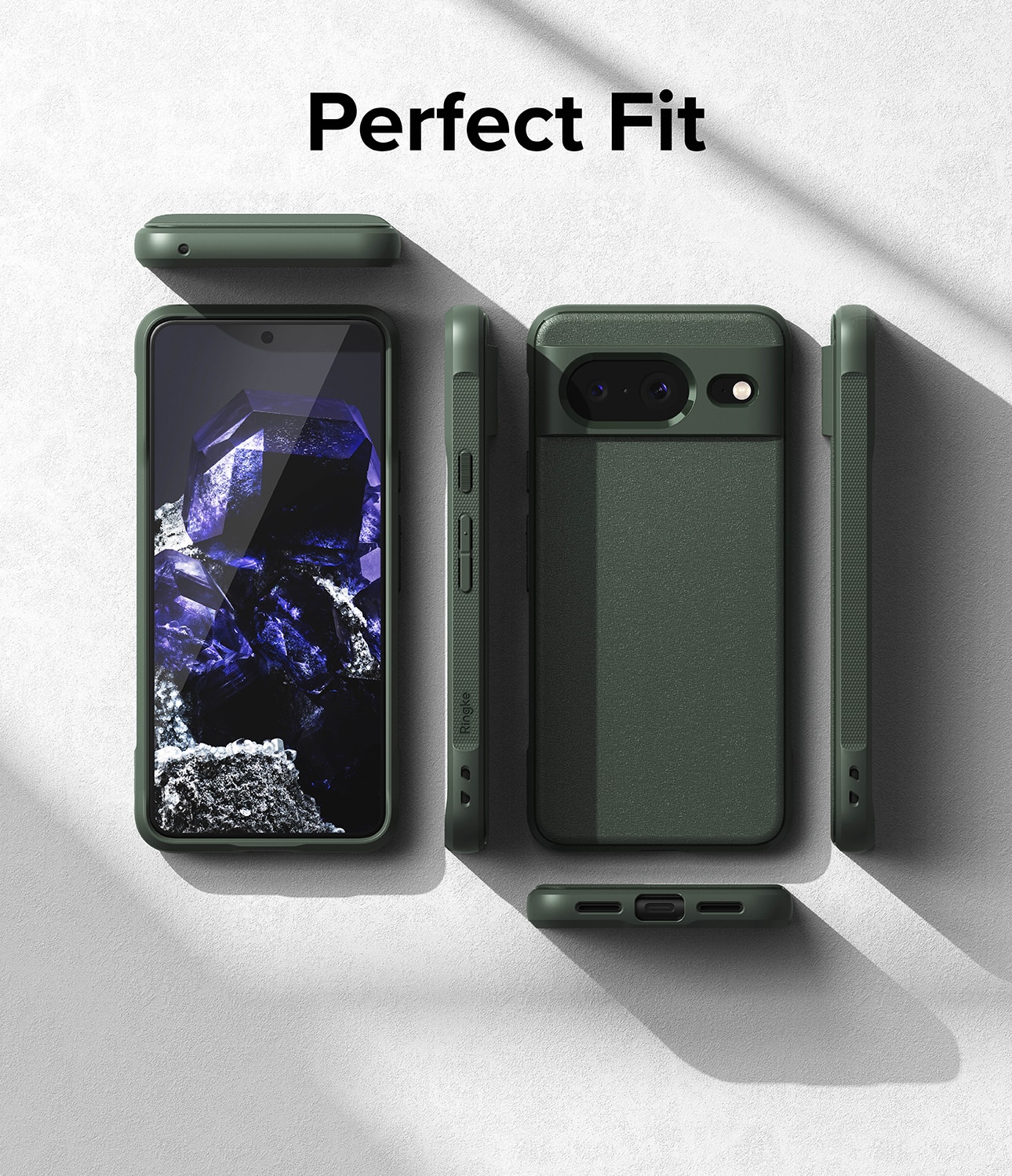 Google Pixel 8 Onyx Case Dark Green