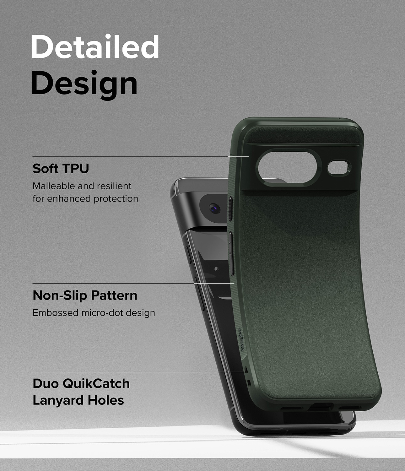 Google Pixel 8 Onyx Case Dark Green