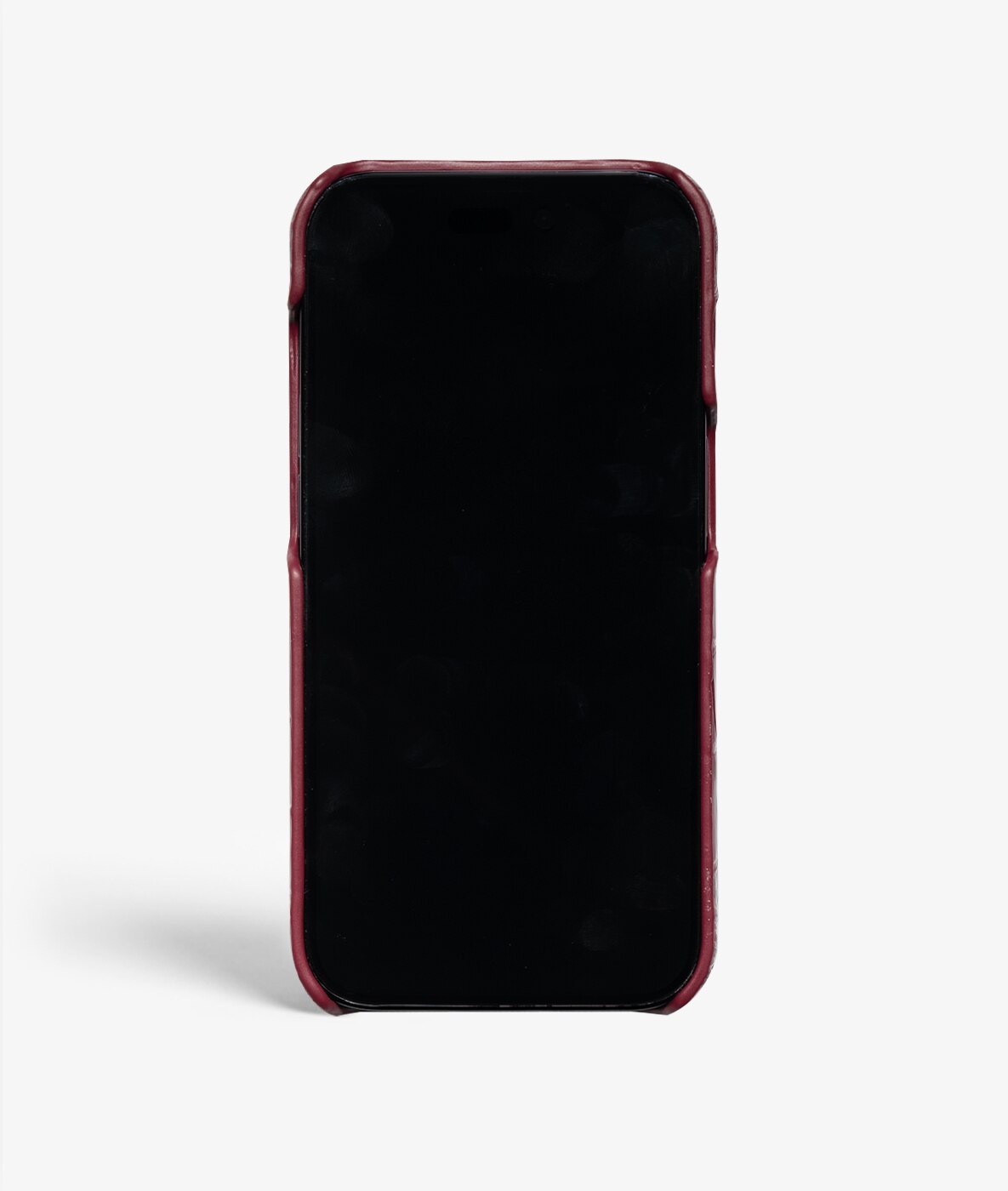 iPhone 14 Pro Max Case Croco Lava Red