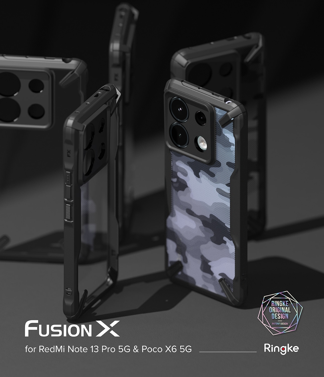 Xiaomi Redmi Note 13 Pro Fusion X Case Black