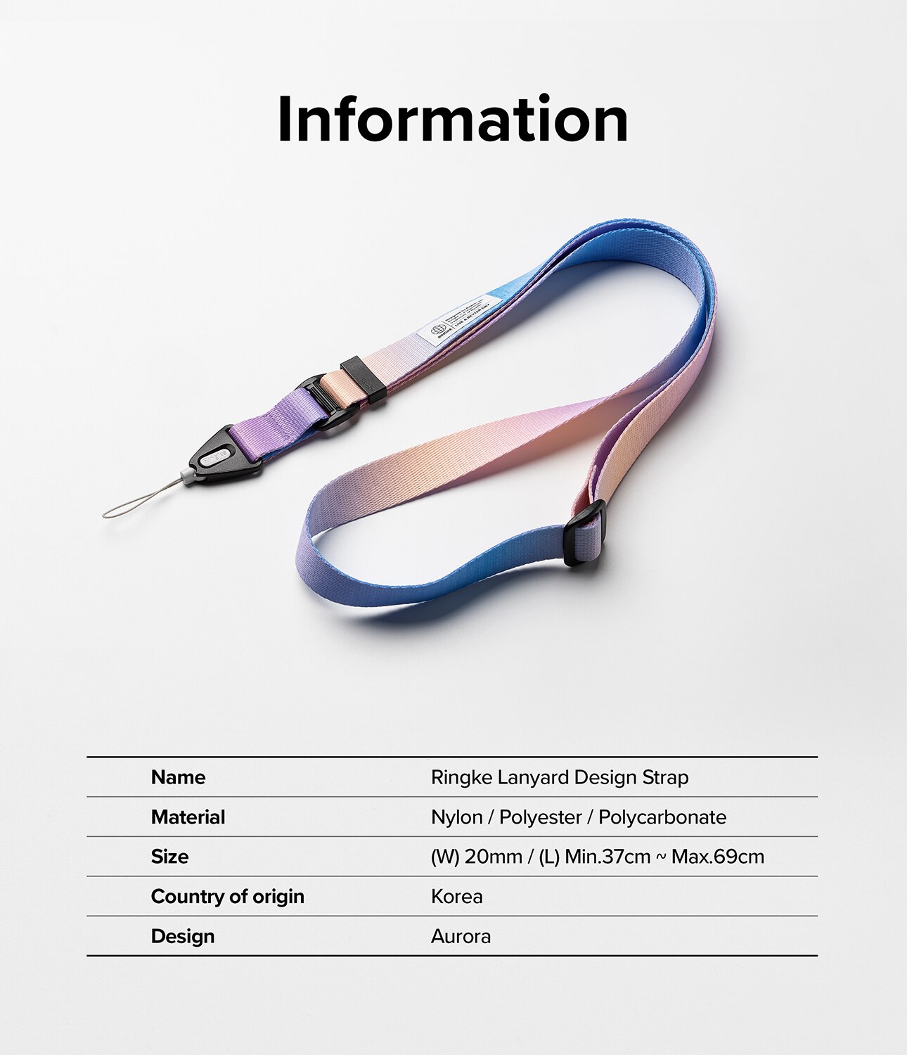 Lanyard Design Strap Aurora