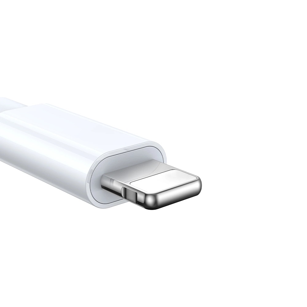 3-in-1 Cable USB-A -> 2x  Lightning + Magnetic Charger White (S-IW007)