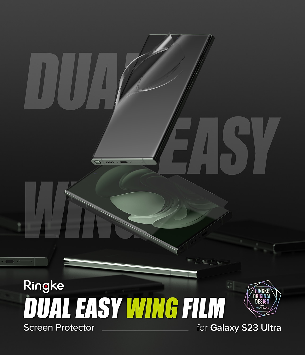 Samsung Galaxy S23 Ultra Dual Easy Wing Screen Protector (2-pack)